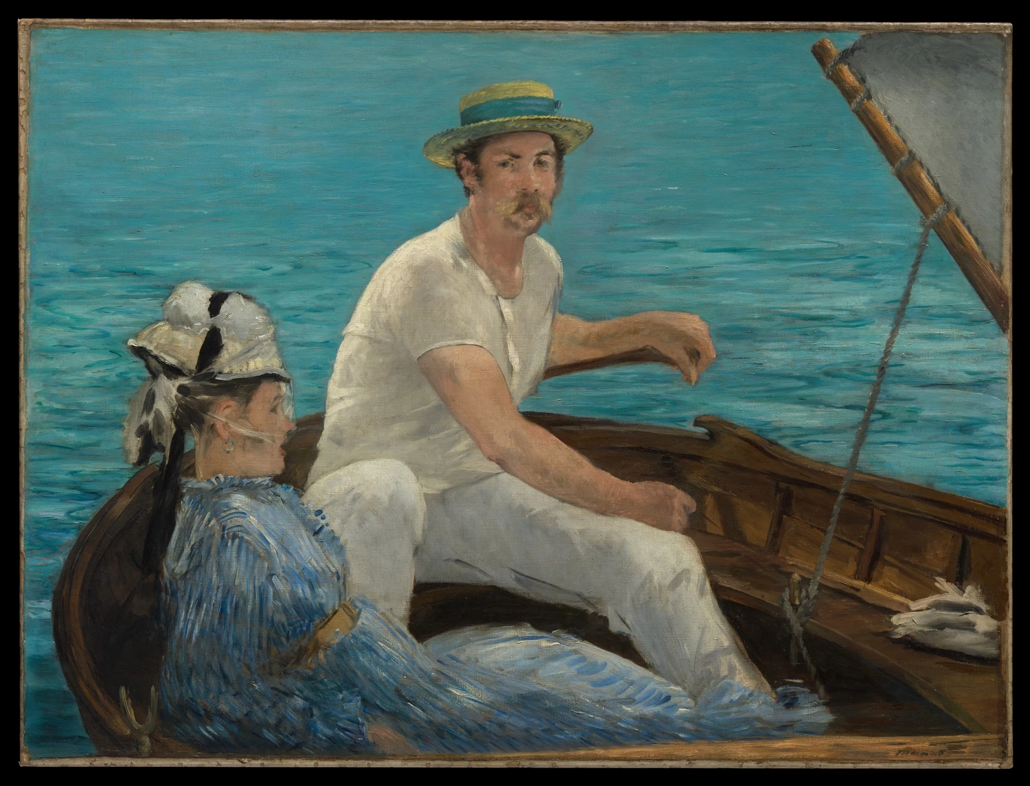  58-Édouard Manet, Canottaggio, 1874-Metropolitan Museum of Art, New York 